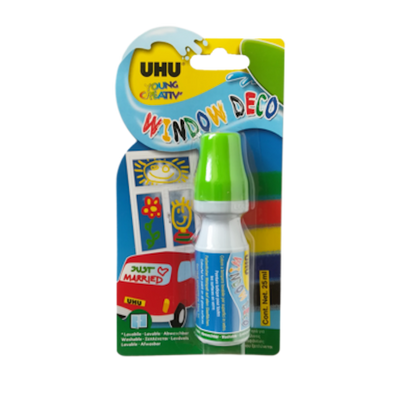 Uhu bâton de fenêtre vert 25ml