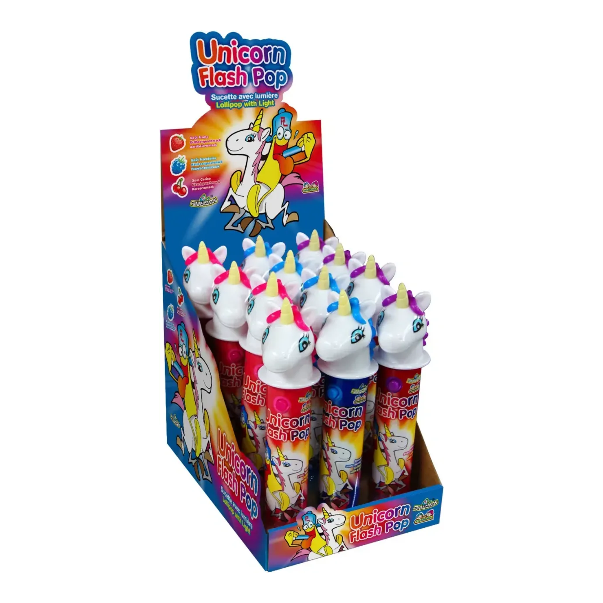 Flash pop licorne bonbon rigolo (12x 12gr)
