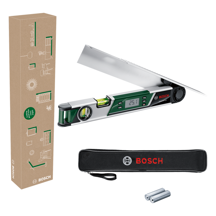 Rapporteur d'angle universel vert Bosch | y compris les piles - 06036760z1