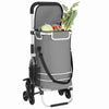 Vidaxl desserte gris 47 x 39 x 100,5 cm tissu oxford