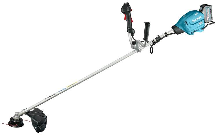 Makita ur013gt204 | xgt 40v max | débroussailleuse à batterie | poignée en U | Batterie 5,0 Ah (2 pièces) | chargeur rapide | dans la boîte ur013gt204