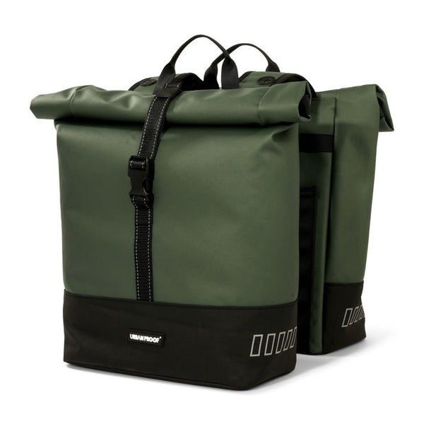 UrbanProof Urbanproof rolltop double sacoche de vélo 38 litres vert