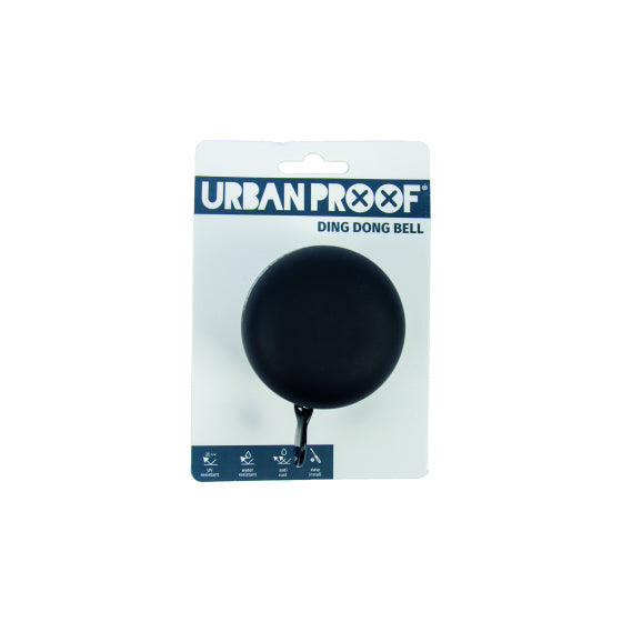 Chose à l'épreuve urbaine dong cloche de vélo 6 x 7 cm en acier mat