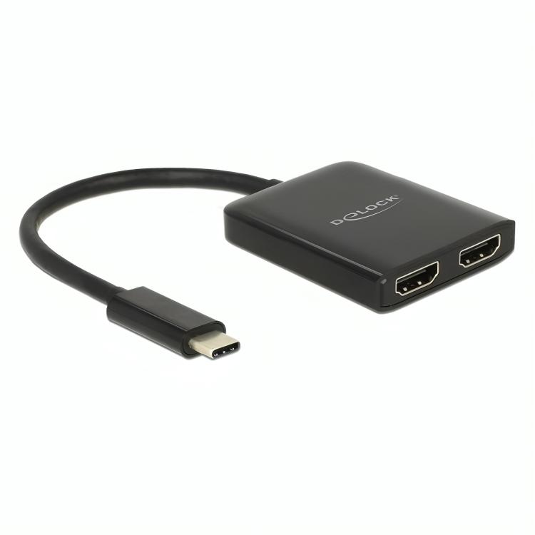 Dellock USB Type-C Splitter 2x HDMI OUT 4K