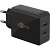 GOOBAY double USB-C PD (livraison de puissance) Chargeur rapide (30 W)