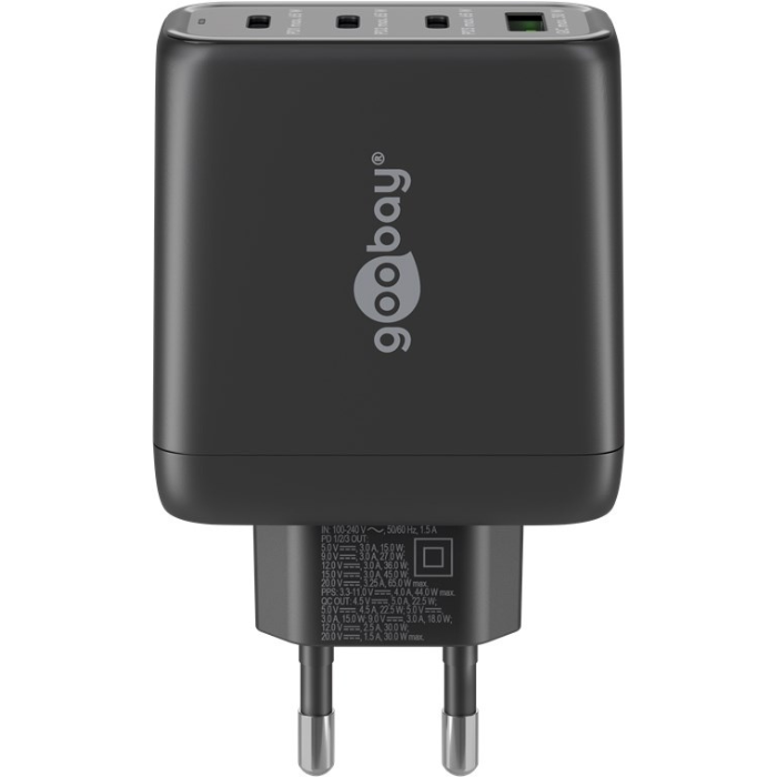 GOOBAY USB-C PD GAN Multiboort Snellumer (68 W)