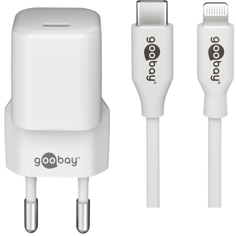 GOOBAY Lightning USB-C PD Charging Set Nano (20 W)
