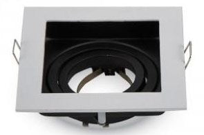Spot encastrable V-tac approfondi orientable 50mm carré blanc 5013344
