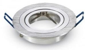 Spot encastrable V-tac orientable 50mm rond aluminium brossé 5013364