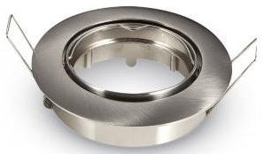 Spot encastrable V-tac orientable 50mm rond acier sablé 5013316
