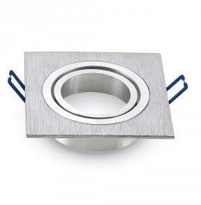 Spot encastrable V-tac orientable carré 50mm aluminium brossé - 5013376
