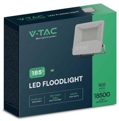 Lampe de chantier V-tac LED 100w 6500k noir - lumen élevé - 9332058