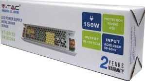 Driver led V-tac 12v 150w ip20 métal 4379220
