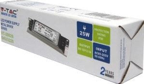 Driver led V-tac 12v 25w ip20 métal - 4379201