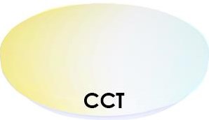 Plafonnier LED V-tac 350mm 24w tri-blanc - 5017858