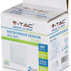Capteur micro-ondes V-tac encastrable au mur blanc - 3900318