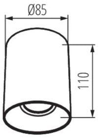 V-tac downlight en saillie orientable 10w LED blanc 36° - 5013480