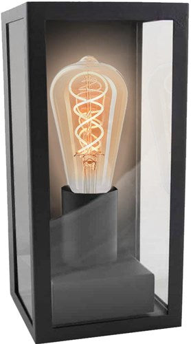 V-tac lampe de jardin murale modèle carré ip44 24cm noir 5090300