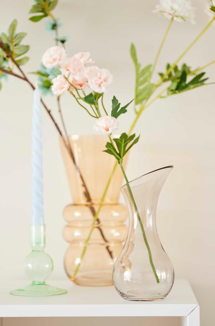 House of nature vase balatan verre 25cm rose