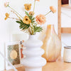Vase Maison de la nature blanc telmen 28cm céramique