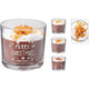 Bougie parfumée home stylisme en verre 7,5cm 3ass