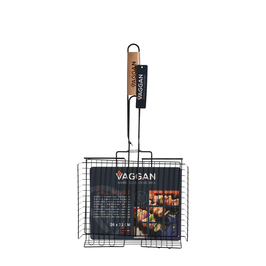 Panier à barbecue Vaggan noir 26x31cm