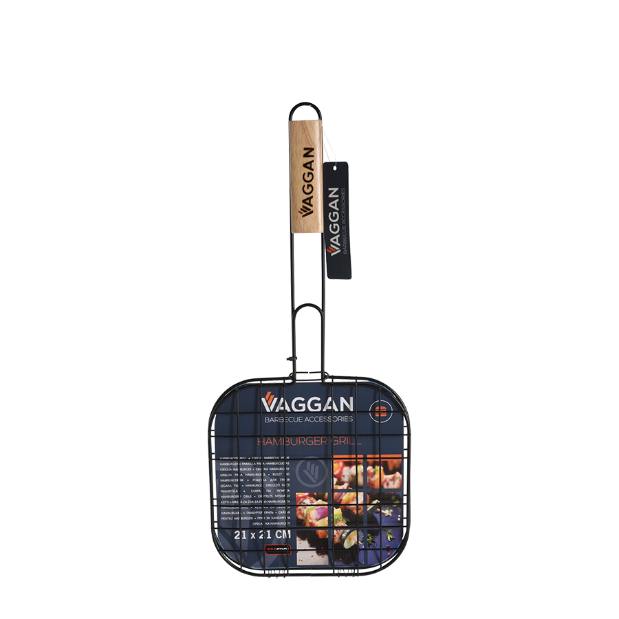 Vaggan barbecue hamburger grill noir 21x21cm