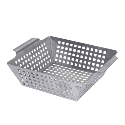 Poêle à barbecue Vaggan en acier inoxydable 25x25x7cm