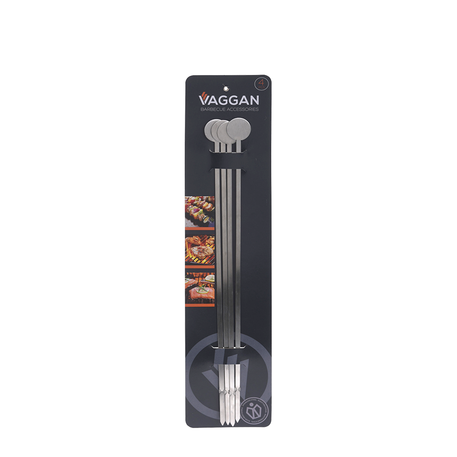 Brochettes de viande barbecue Vaggan 37,5cm 4 pièces