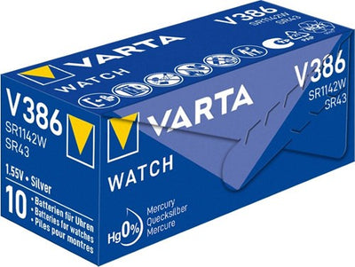 Varta 386 SR42 10 pièces dans une boîte