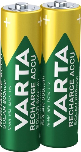 Varta pile aa 800ma blister 2 solaire 3311910