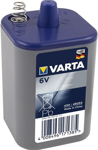 Varta bloc batterie 6v avec ressorts 4r25x varta 3111602