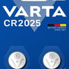 Varta CR2025 Batteries de cellules Knoop 2 pièces