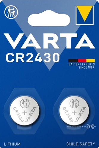 Pile bouton lithium Varta cr2430 blister 3v (2) - 3240393