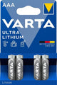 Varta lithium aaa 1,5 volts blis4 3015410