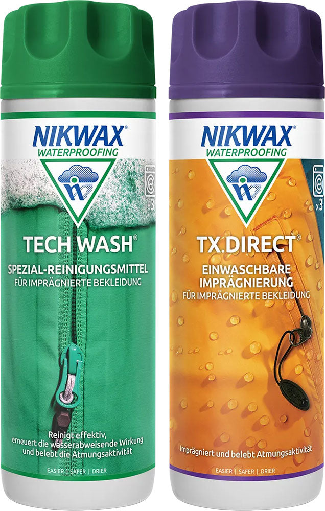 Nikwax tech wash + tx-direct - détergent
