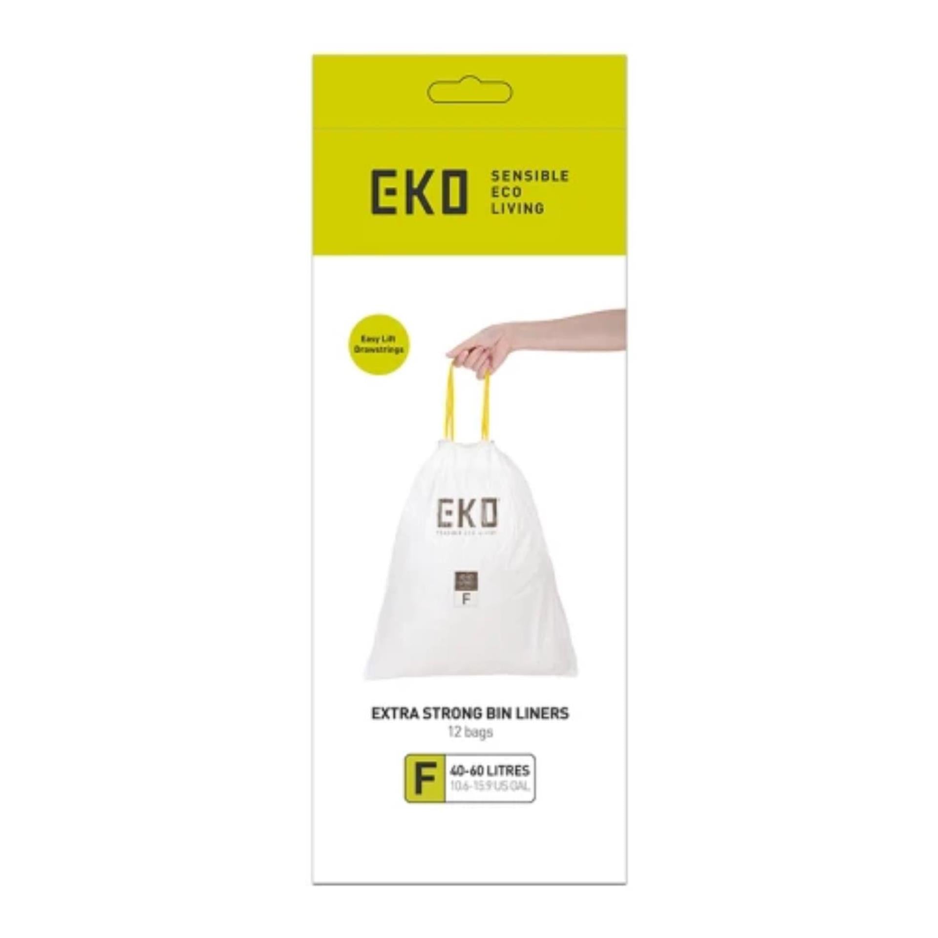 EKO EKO Sac de déchets Type F 40-60 litres Rouleau avec 12 sacs à déchets
