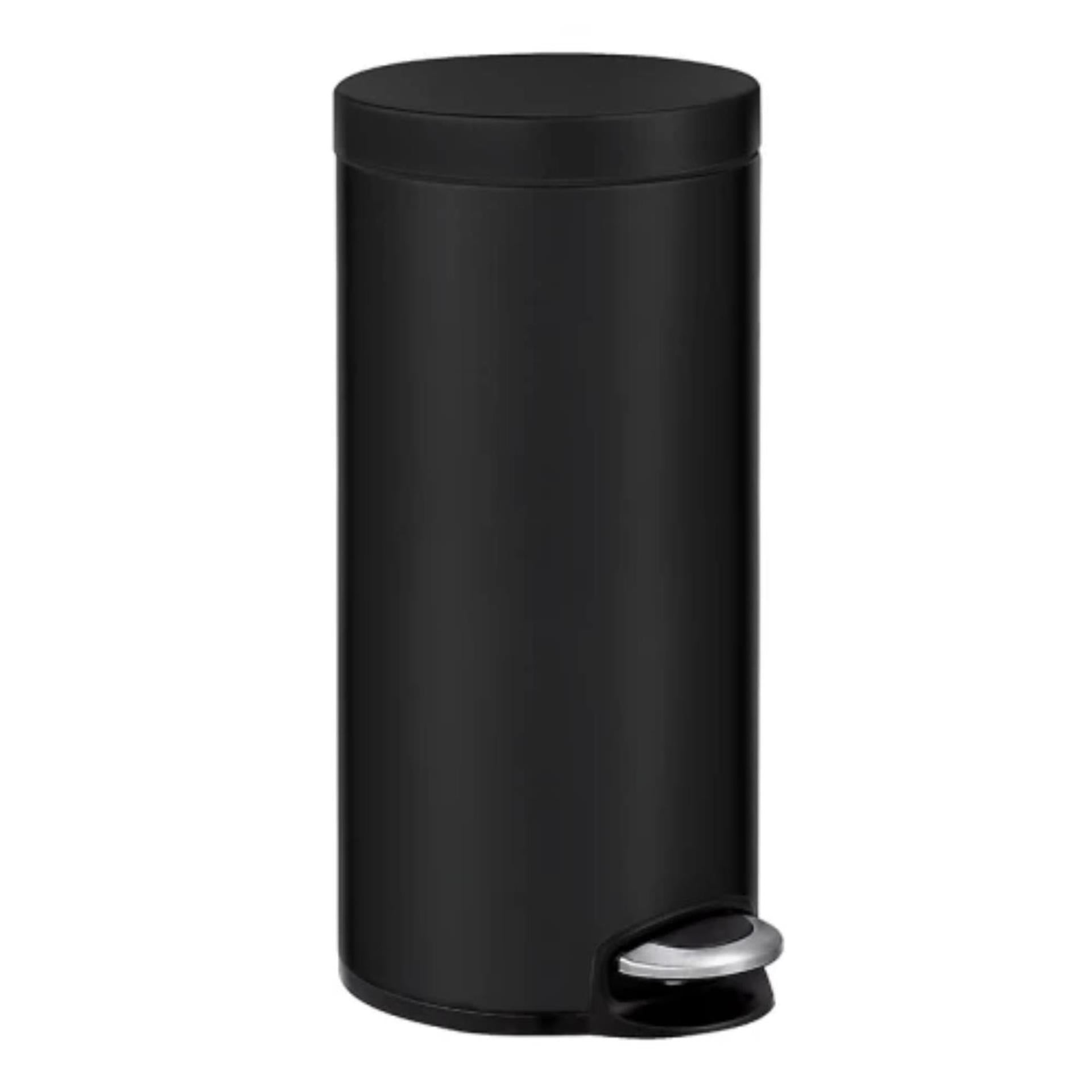 Poubelle à pédale Eko sereine 30l noir mat