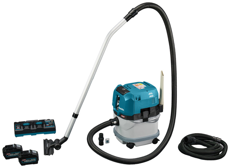 Makita vc004glt21 | Aspirateur 40v max | ensemble | 5,0 Ah | aws-vc004glt21