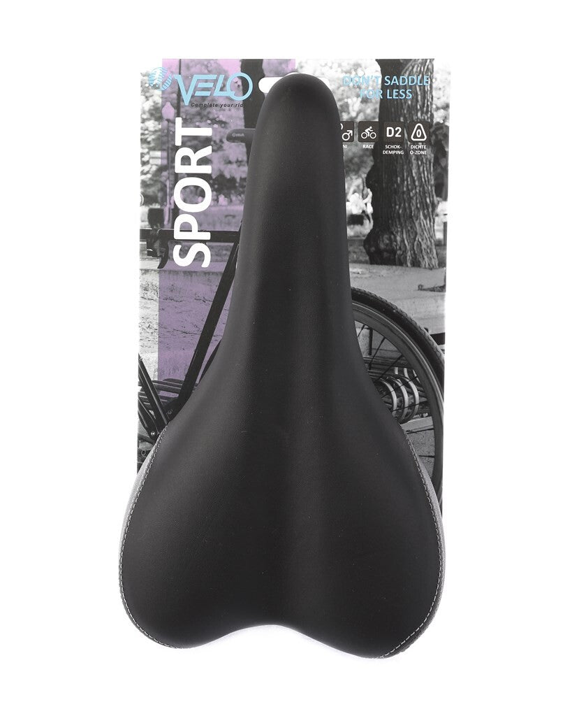 Selle Velo Plush Sport VL-3011 noir gris