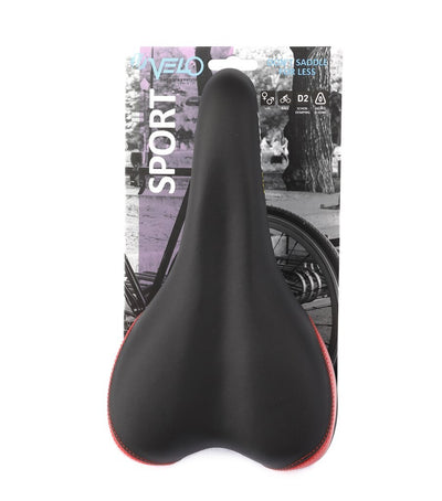 Selle Velo Plush Sport VL-3011 noir rouge