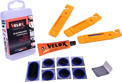 Kit de réparation de pneus Velox 7 patchs-solution-3 démonte-pneus