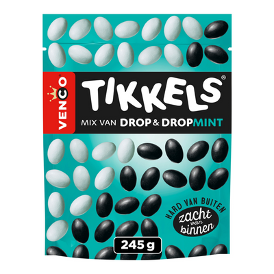 Venco Tikkels sachet menthe réglisse (10x 245gr)
