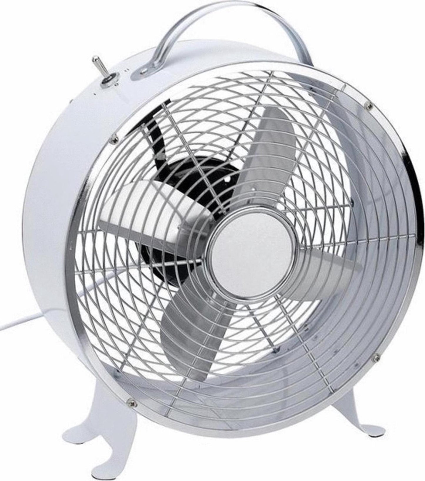 Excellent ventilateur de table électrique ø26cm 25w blanc 2 vitesses.