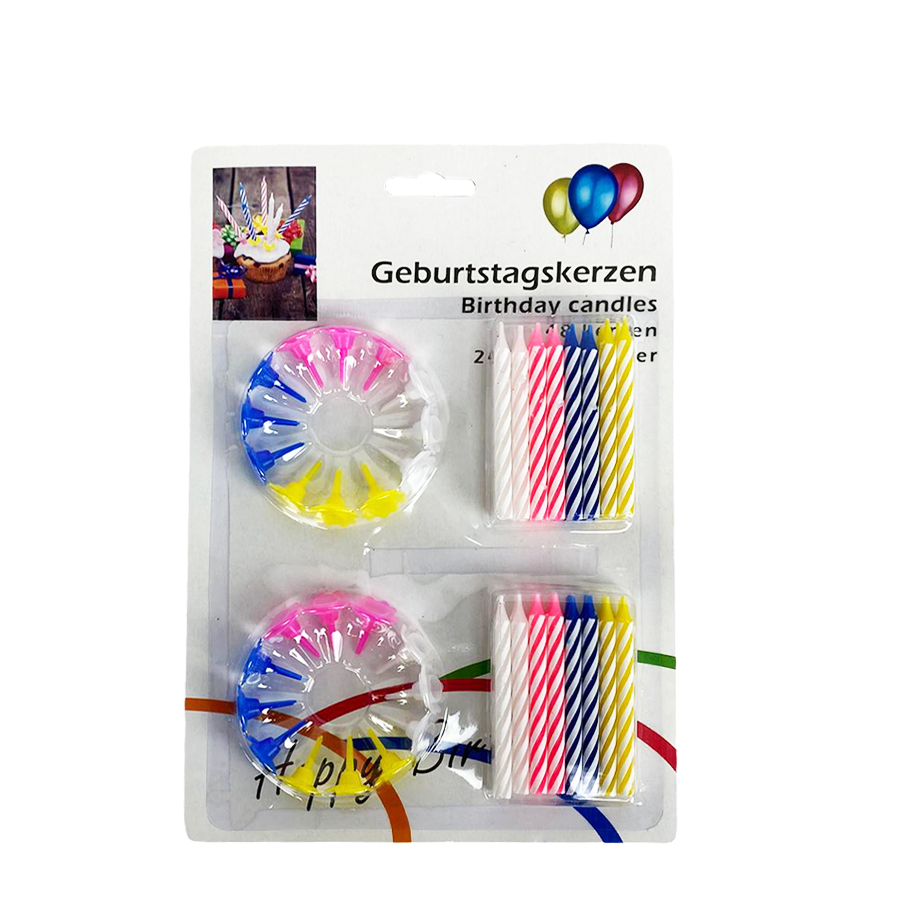 Bougies d'anniversaire 72 pièces
