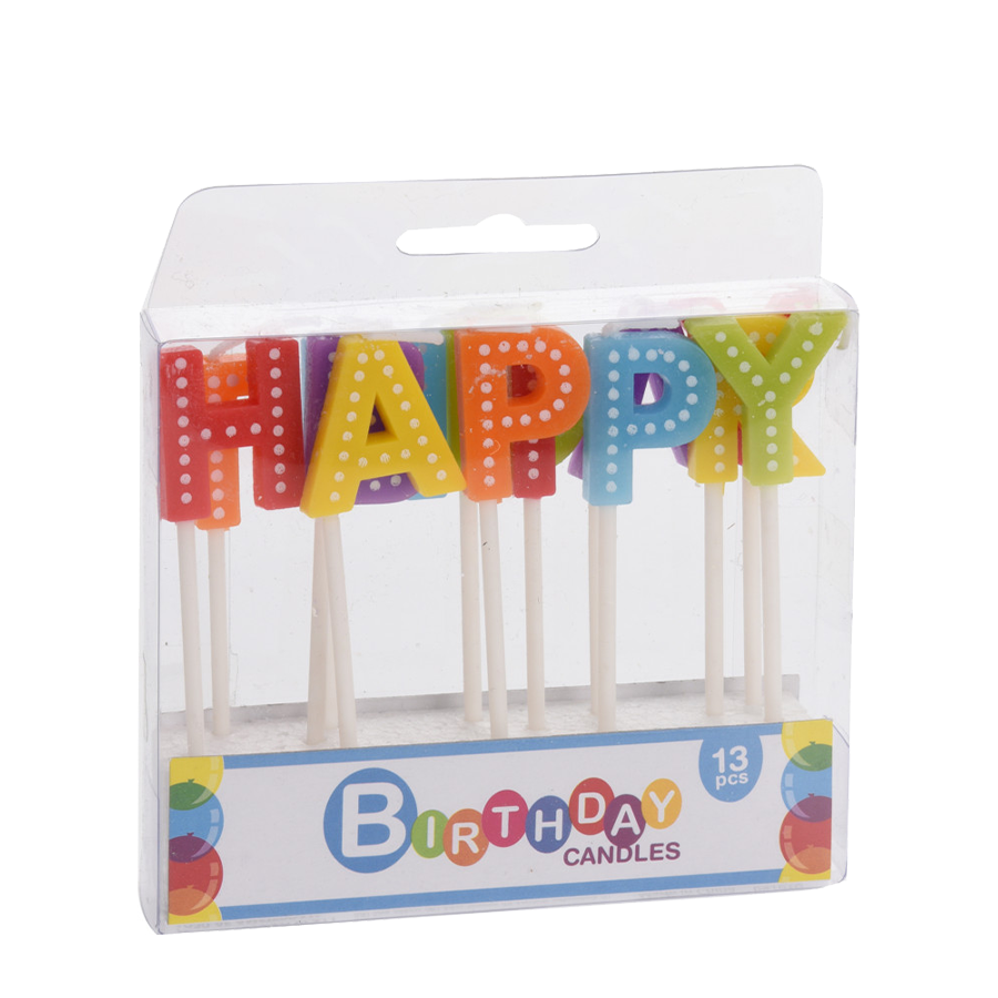 Bougies d'anniversaire joyeux anniversaire 13 pièces
