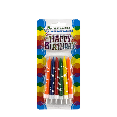 Bougies d'anniversaire joyeux anniversaire coeur set 13 pièces