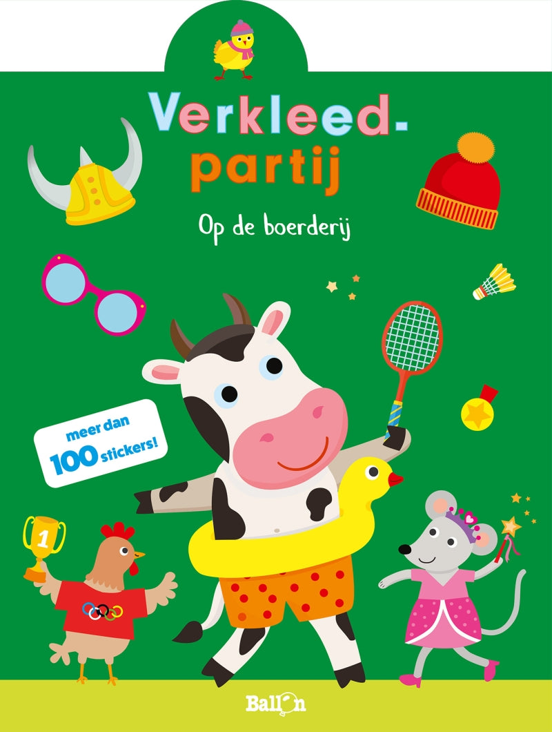 Habiller la fête Stickerboek: à la ferme