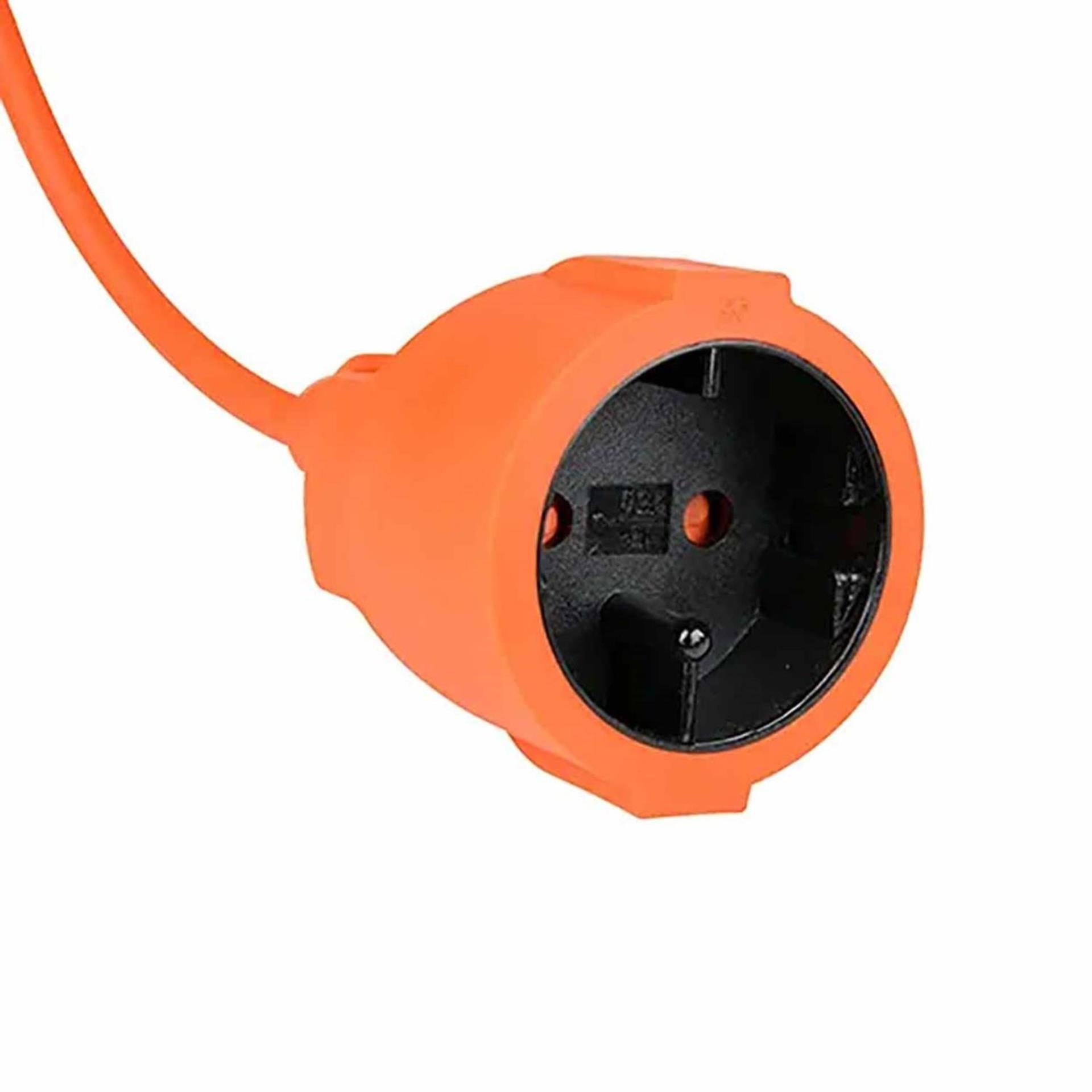 Rallonge 20m non mise à la terre orange