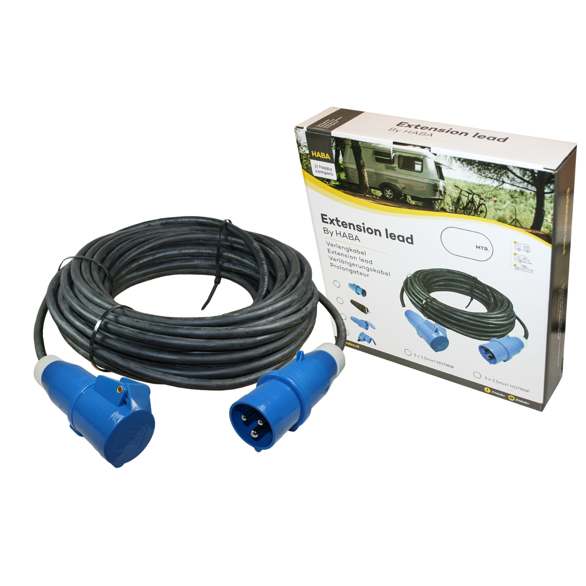 Ngk verleabel 10 mètres néoprène 3x 1,5mm² - fiche cee et prise cee - en boîte